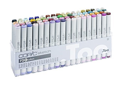 Copic Marker 72 Sketch Set E sublimez vos carnets de croquis et dessins quotidiens