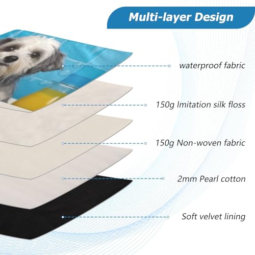 Funda para portátil 13-14 pulgadas impermeable con diseño perro miniatura 4
