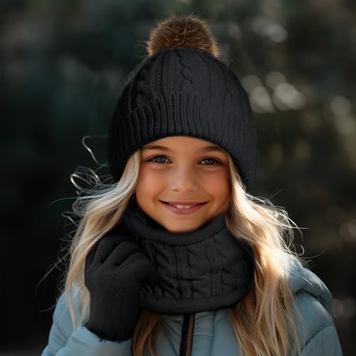 PEAK 2 PEAK 3-Piece Winter Set for Toddlers – Hat, Gloves & Scarf – Ages 2–5 – Fleece-Lined Cold Weather Kit2