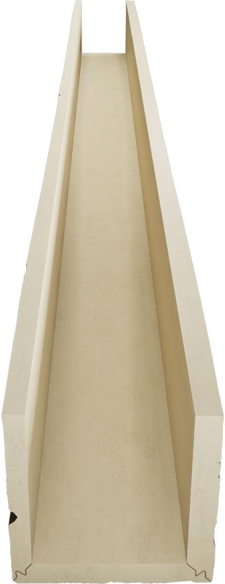 Timberthane Hand Hewn Faux Wood Beam, 3-Sided (U-Beam), 4"W x 4"H x 144"L, Honey Wheat Finish