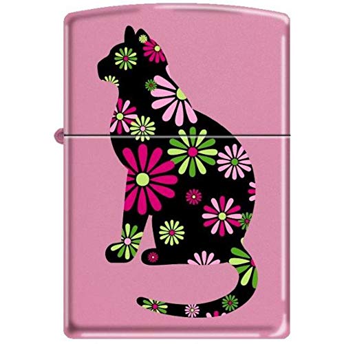 Zippo New 238 Pink Matte Funky Cat