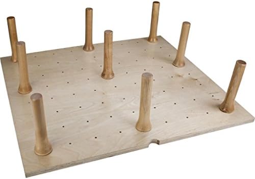 Hardware Resources Drawer Organizer - Deep Wood Peg Board Storage System - Birch Plywood Insert with 16 Solid Divider Pegs - Customizable, Easy to Install Organization Rack For Pantry Cabinet, Shelf
