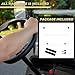 HANGKUNNEE Golf Cart Windshield EZGO TXT Windshield Fits 2014-Up EZGO TXT Golf Cart Prevent UV Ray and Foldable Clear EZ GO Windshield