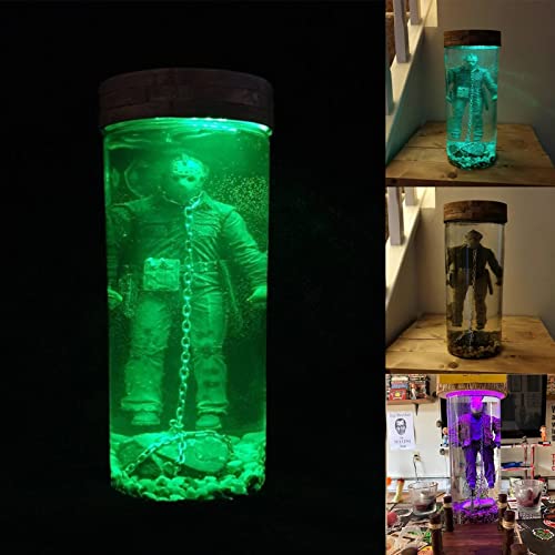 Jason Voorhees Lamp, 2022 New Jason Lamp, Horror Lamp, Scary Resin Water Cup Light Collector Water Lamp Home Decor (Medium)