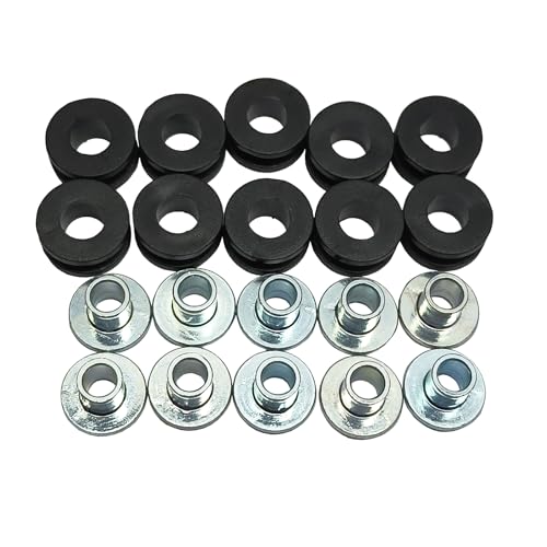 JCSUMRID Motorcycle M6 Fairings Rubber Grommets Bolt Kit, 10Pcs