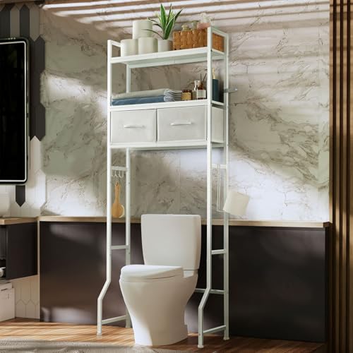 YBING Over The Toilet Storage Cabinet, Over Toilet Bathroom Organ...