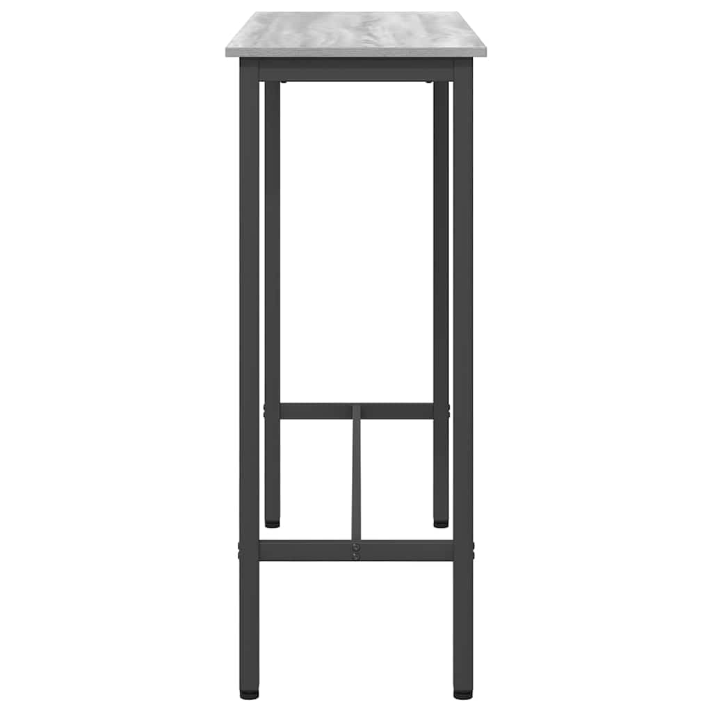 Escritorio regulable en altura 100 x 50 x 90 cm en Sonoma gris con patas ajustables y marco de acero, mesa de trabajo regulable en altura
