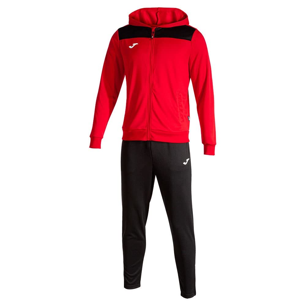 Joma Men's Phoenix II Tracksuit, Black red, XL