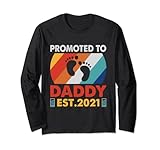 Photo Gallery divertente promosso a papà 2021 prima volta daddy est 2021 maglia a manica Photo Gallery divertente promosso a papà 2021 prima volta daddy est 2021 maglia a manica
