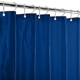 Bath Bliss PVC Heavy Weight Shower Curtain Liner | 4G | 70'x72' | Rust Resistant Copper Grommets | Magnetic Hem | White