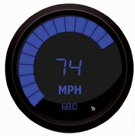 Intellitronx M9222B LED Digital Speedometer, Blue/Black