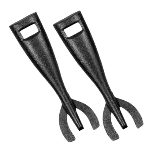 Lurrose 2 pièces Pince Fonte pour Barbecue Clip Pratique Réutilisable pour Plaques à Steak Pince de Cuisine Confortable et Stable Facile à Nettoyer Adaptée Aux Poêles Teppanyaki