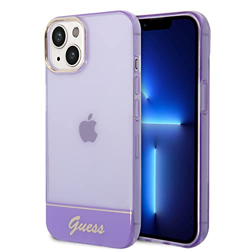Guess GUHCP14MHGCOU Coque de Protection Rigide pour iPhone 14 Plus 6,7" Violet/Violet