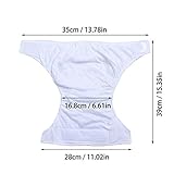 HahaGo Baby Stoffwindel waschbar wiederverwendbare Windeln All-in-One-Taschenwindel für die meisten Babys und Kleinkinder (4PCS, Orange Fox Muster)