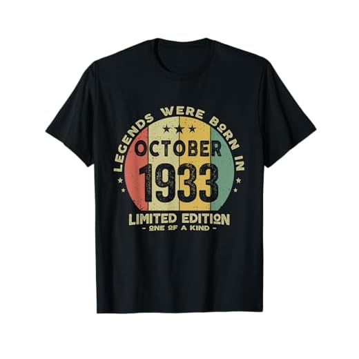 89 años Cumpleaños Las Leyendas nacen en Octubre de 1933 Camiseta