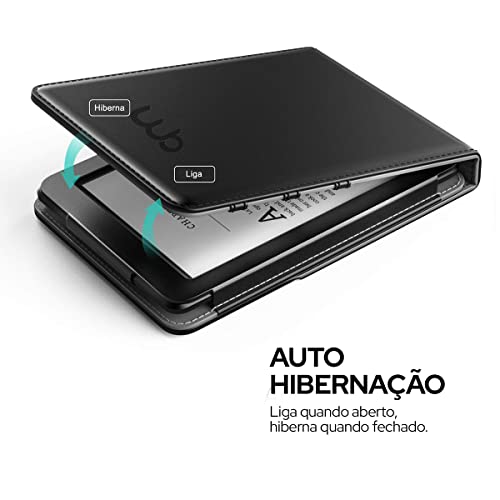 WB Capa Kindle 11ª Geração Silicone Flexível e Sensor Magnético Vertical Preta (Não compatível com K