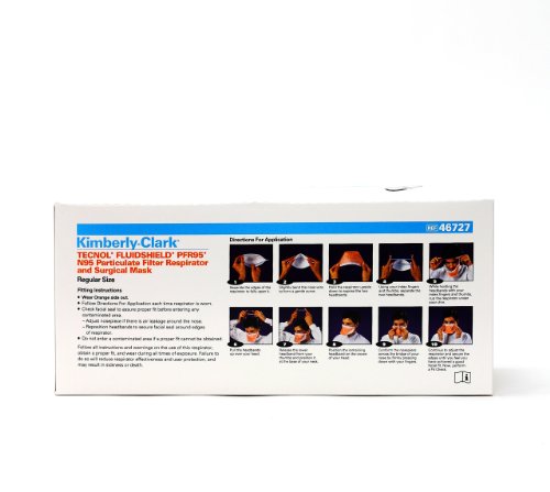 N95 Mask (Box of 35 Masks) - Kimberly Clark - Particulate Filter Respirator and Surgical Mask