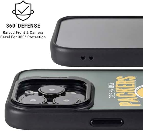 Skinit Kickstand Phone Case Compatible with iPhone 14 Pro Max - Officially Licensed NFL Green Bay Packers Helmet Design