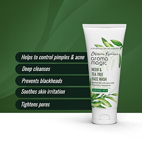 Aroma Magic Neem & Tea Tree Face Wash (Powered by Niacinamide)- 50 ml - Image 4