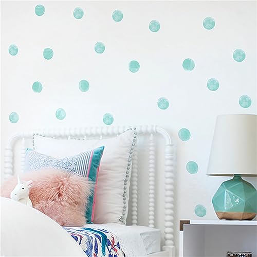 6 hojas 72 adhesivos de vinilo mint green para pared miniatura 5