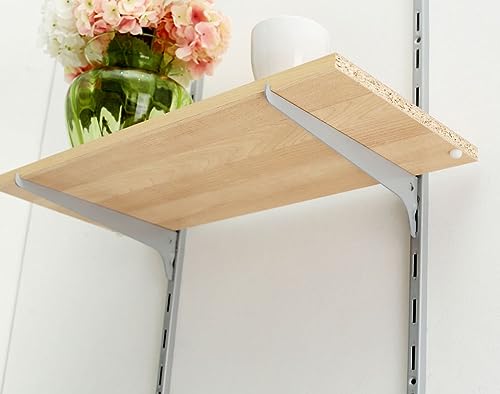 Trilho Simples em Aço para Prateleira 100cm Branco