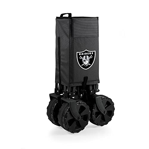 PICNIC TIME NFL Oakland Raiders Elite Edition Collapsible Adventure Wagon with All-Terrain Wheels by PICNIC TIME - Image 5