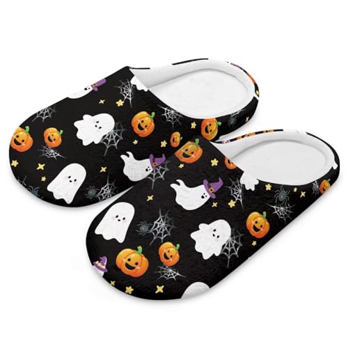 Women's Fuzzy Slippers Slip on Warm House Slippers Closed Toe Indoor Outdoor Shoes for Women Men