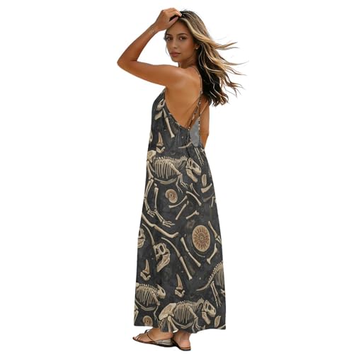 Robe longue à bretelles spaghetti pour vos journées farniente à la plage