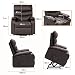 gridinlux. Sillón Relax Extra Acolchado Levanta Personas WENGUÉ Marrón. Elevación Automática con...