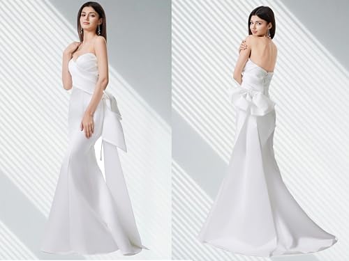 Wedding Dress for Bride 2025, Gorgeous & Classical, Formal Dress Evening Gown, White3