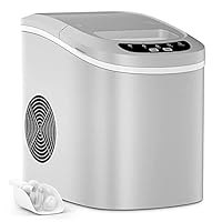⭐️製氷機⭐️ハンドル付き6分で9個の氷！バスケットスクープ付きセルフクリーニング Amazon.co.jp: お手入れが簡単ポータブル製氷機、6分で最初の