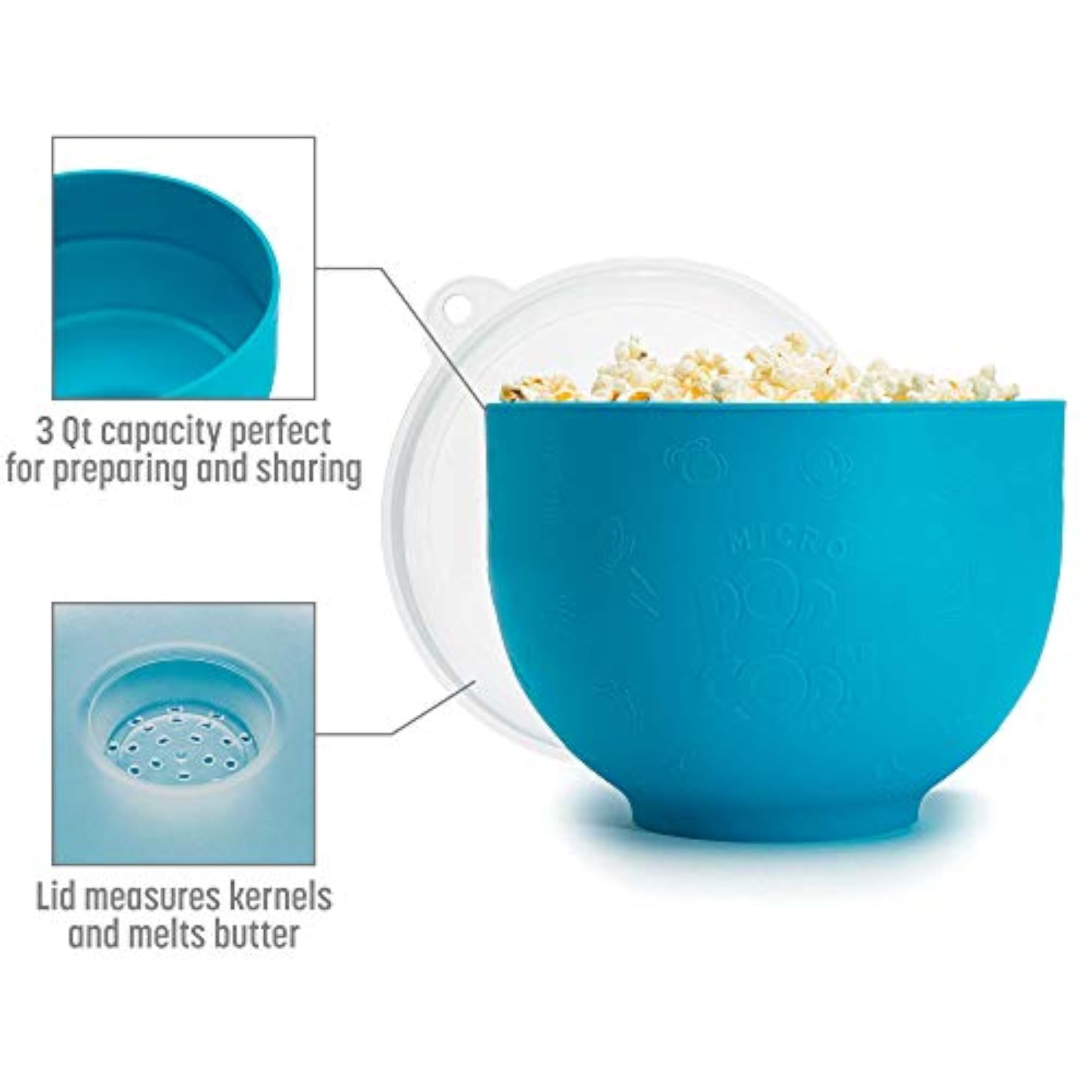 Collapsible Hot Air Microwavable Popcorn Maker