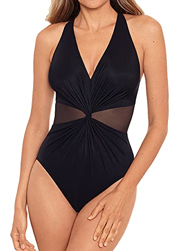 Miraclesuit Women's Swimwear Illusionist Wrapture Halter Soft Cup One Piece Swimsuit2