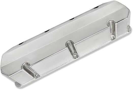 Tall Fabricated Valve Covers for Chevy BBC Polished Aluminum No Hole