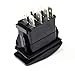 Bandc 7 Pins 2 LED Light On-Off-on Marine Boat Rocker Switch Dpdt Waterproof 12v 24v