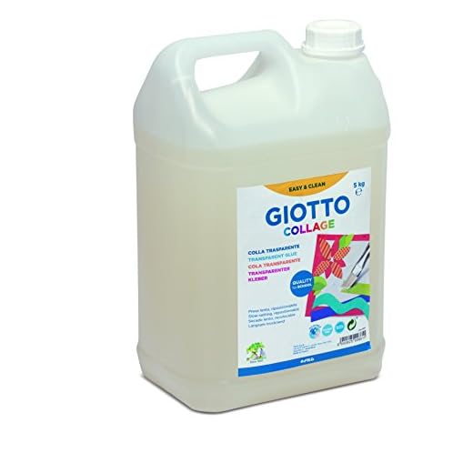 GIOTTO Collage, transparenter Flüssigkleber, Kunststoffkanister, 5 kg
