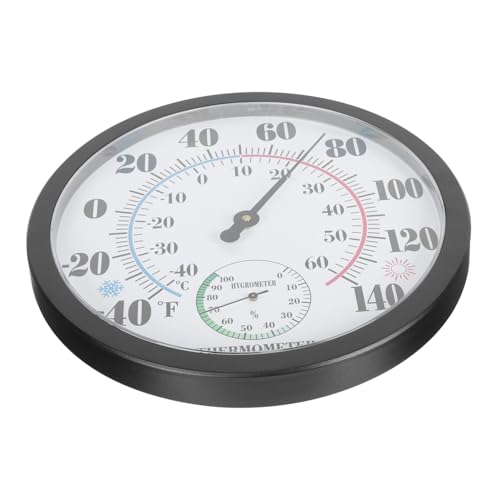 Thermomètre de jardin et intérieur à fixer au mur sans alimentation