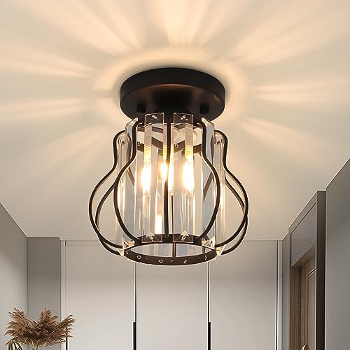 Lampe à plafonnier en cristal design chic intérieur chic E27
