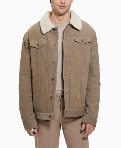 GUESS Men's Dylan Shank Buttons Trucker Jacket2