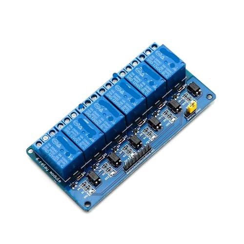 Module de relais 5V 6 voies pour contrôle PLC et domotique industrielle - 5
