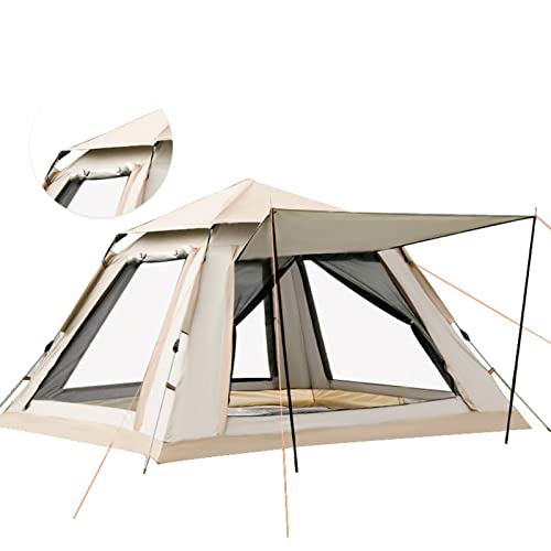 Camping Tent, Easy to Carry Cloudy Grey Fully Automatic Camping Tent for Hiking (L, 60x60x28cm / 23.6×23.6×11.0in)