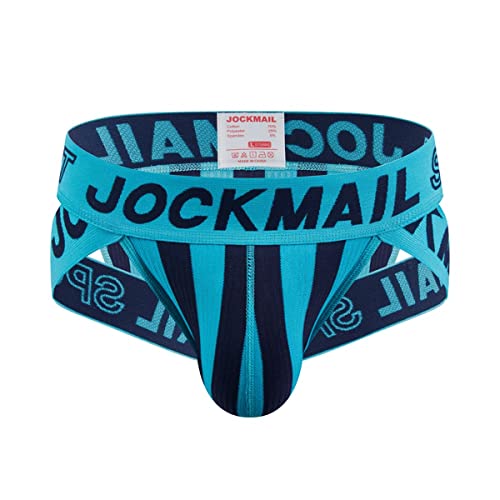 JOCKMAIL Mens Underwear Briefs Wide Belt Striped Mens Briefs Underwear Athletic Sport Underwear Briefs