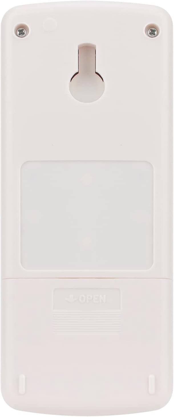 Back view of the PERFASCIN MSD-CD07VD remote control with the battery compartment closed.