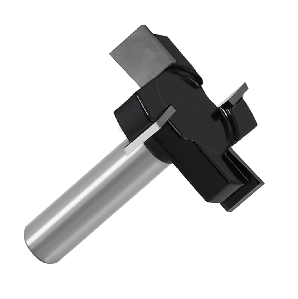 Fresa a T Scanalatura a T, diametro di taglio da 2 pollici, gambo da 12 mm, 4 flauti fresa per piallatura, fresa per smussatura, fresa per superficie, fresa per pannelli, fresa per legno