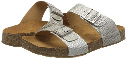Image of HAFLINGER Andrea Elegant Leather Sandals with Rubber Sole and Cork Latex Footbed Unisex