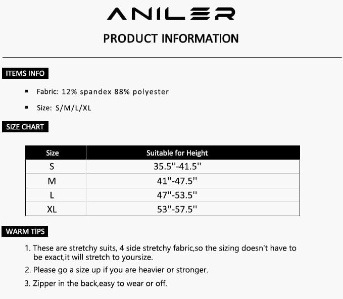 Miniatura 3 de Aniler Disfraz de Halloween de elastano para niños de 6 a 16 años, body de animal para cosplay, overol para niñas