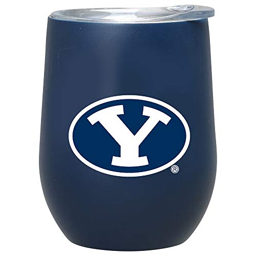 The Memory Company NCAA Matte Stainless Steel Stemless Tumbler BYU Cougars, Team Color, One Size