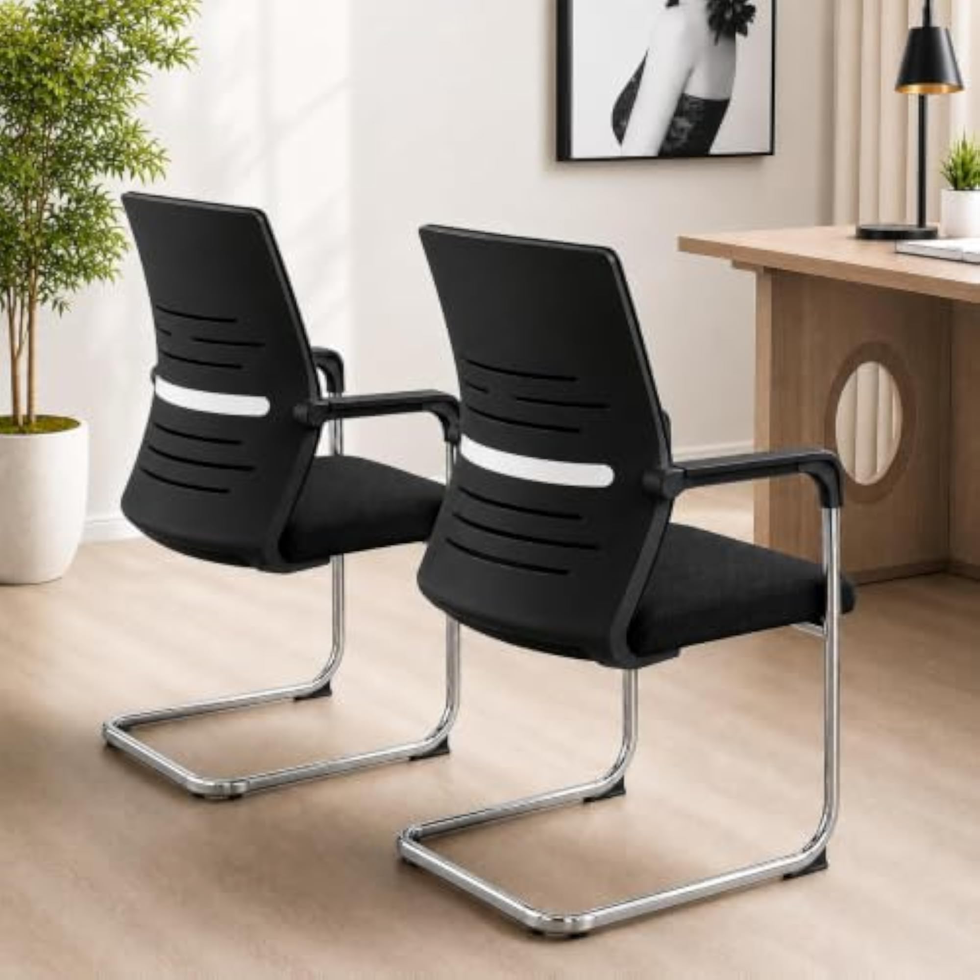 WorkElite Ergonomic Office Chair with Breathable Fabric Back