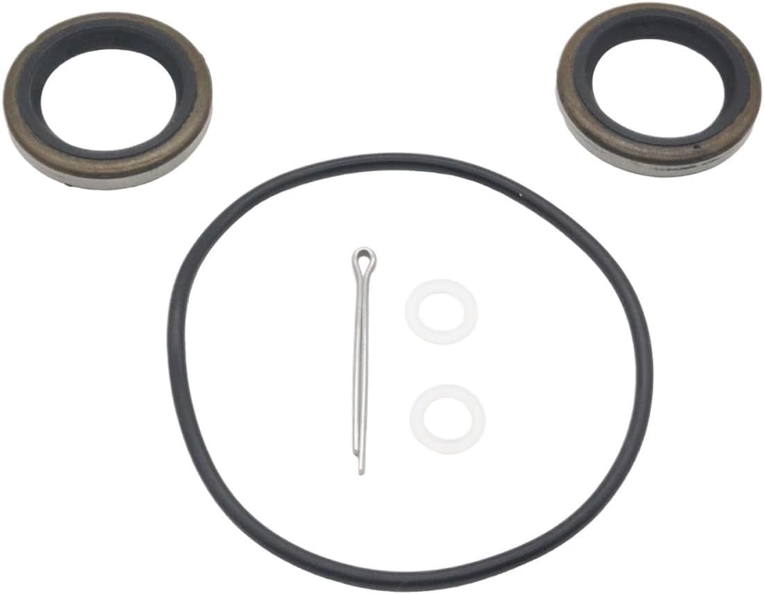 Lower Unit Seal Kit with Prop Shaft Oil Seal Cotter Pin Compatible with Oil Seal 320862 0778172 18-2002