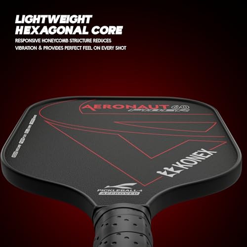 Image of Konex Pickleball Paddle Set | Fiberglass Surface & 14mm Core | 2 Paddles & 4 Balls | Genuine - Black